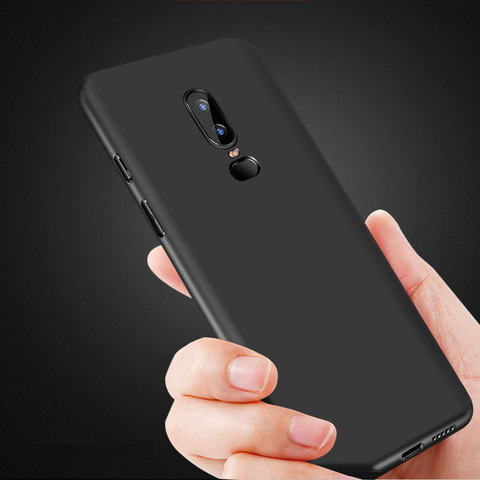 OnePlus-funda de silicona blanda de TPU para móvil, carcasa de silicona blanda de TPU para One Plus 5 5T 6 6 T 7 PRO, transparente y Mate, 6 T ► Foto 1/6