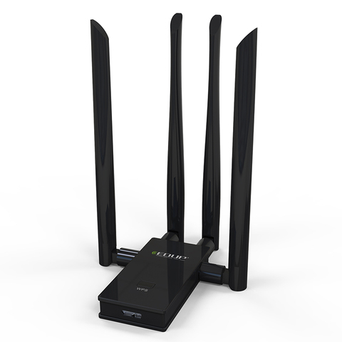 EDUP 802.11AC de banda Dual USB 3,0 adaptador WIFI inalámbrico tarjeta receptor con 4 6DBI antenas wi-fi para el ordenador portátil de escritorio PC de alta potencia ► Foto 1/6