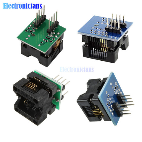 1 Uds. SOP8 a DIP8 SOP8 turn DIP8 8-to DIP8 IC Socket programador adaptador Socket para Wide 150mil 200mil Smart Electronics ► Foto 1/6