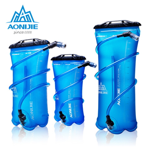 AONIJIE-Bolsa de hidratación SD16 con depósito suave, bolsa de almacenamiento de agua, sin BPA, 1,5 l, 2L, 3L, mochila para correr ► Foto 1/6