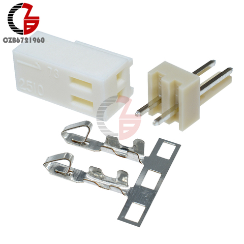 50 Uds KF2510-2P 2,54mm Pin Header + Terminal + conector de carcasa de KF2510 2P ► Foto 1/6