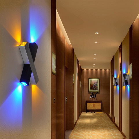 Lámparas de pared en forma de X, lámpara LED de pared, luces de fondo, lámpara de pasillo/cabecera, modelos de diseño patentado, venta directa ► Foto 1/6