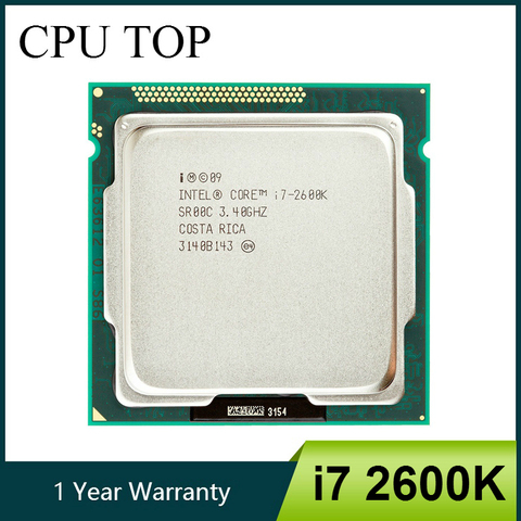 Intel Core-Procesador i7 2600K, 3,4 GHz, SR00C, Quad-Core LGA 1155 CPU ► Foto 1/2