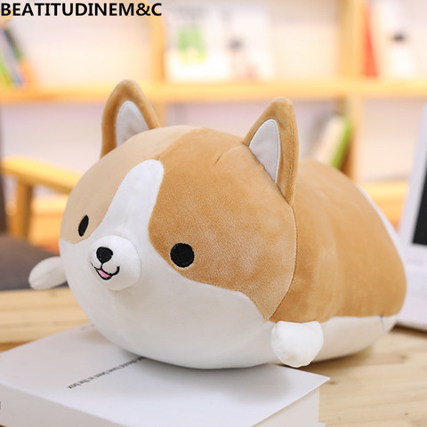 1 Uds 30cm/50cm/60cmCute gordo Corgi juguete de peluche de perro de peluche suave viñetas de animales almohada adorable juguete para Niños San Valentín presente ► Foto 1/1