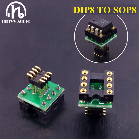 Convertidor DIP8 a SOP8 para amplificador de parche op amp, amplificador operativo a placa amplificadora de inserción ► Foto 1/4
