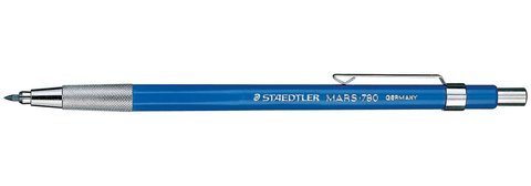 Staedtler-lápiz mecánico técnico Mars 780, 2,0mm, negro/azul, 2 colores disponibles, cuerpo de aleación de aluminio ► Foto 1/2