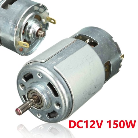 1PC 775 Motor DC 12V 12V 13000 ~ 15000rpm de alta velocidad alto par Motor DC herramienta eléctrica maquinaria eléctrica ► Foto 1/6
