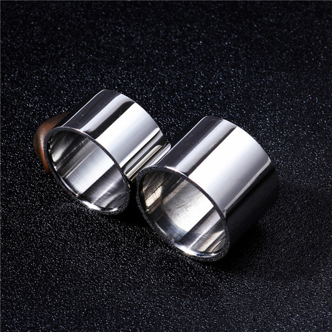 MANGOSKY-Anillo de titanio de 14MM y 18MM para hombre y mujer, anillo de pareja ► Foto 1/5