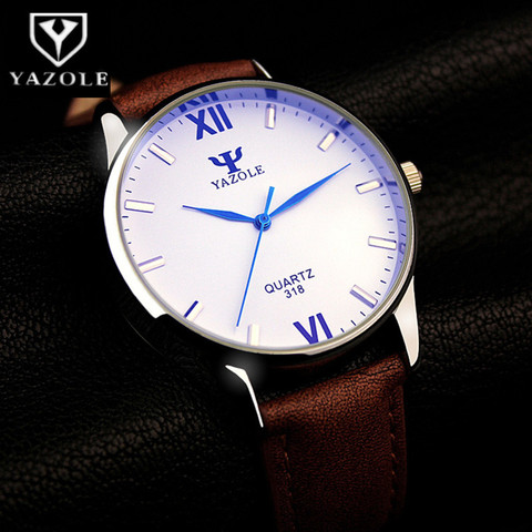 Reloj de lujo YAZOLE de cristal azul para hombre, reloj de cuarzo de lujo a la moda, reloj de pulsera para hombre, Hodinky reloj de cuarzo, reloj Masculino ► Foto 1/6