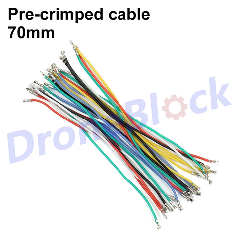 Cables preengarzados de 6 colores, cable de silicona VTX de 7cm, SPRacing F3, F4, F7, Betaflight, Pixhawk, OMNIBUS, Runcam, cámara, lote de 24 Uds. ► Foto 1/4