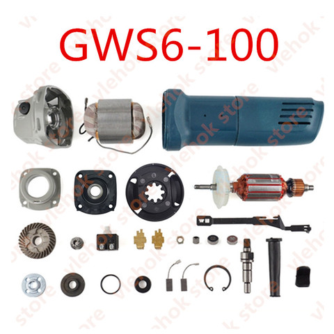 Reemplazo de Amoladora Angular para Bosch Gws6 100 Gws 6 100 6 100 Accesorios de Herramientas Eléctricas ► Foto 1/2