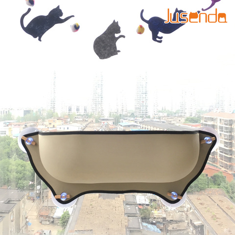 Cat Window bed Mounted Pot Bed Hammock Mat cat Lounger Perch Cushion Hanging Shelf Seat with Suction Cup for Ferret Chinchilla ► Foto 1/6
