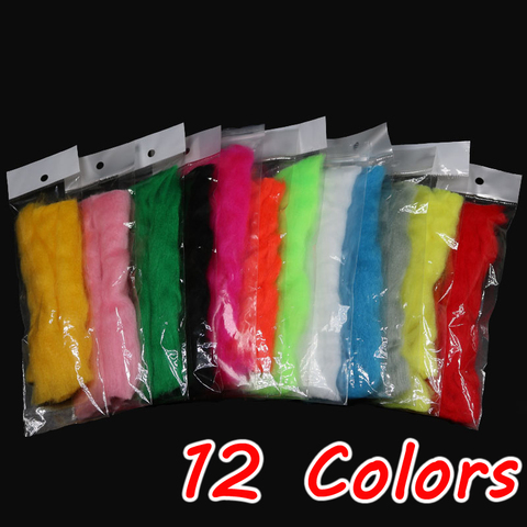 2 paquetes de varios colores huevo Glow Bug hilo fibra Baitfish señuelo paracaídas trucha y acero cabeza atado de moscas Material ► Foto 1/5