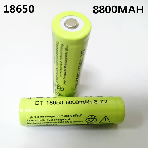 Calidad 1 uds/lote 8800mah 18650 recargable de la batería de 3,7 v batería li-ion-1 Uds batería de iones de litio de conexión en serie ► Foto 1/3