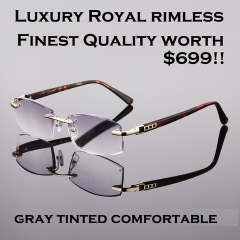 CLARA VIDA-gafas de lectura con forma de diamante, lentes de lectura de diseño de alta calidad sin montura, 1 + 2022 + 2 + 1,5 + 3 + 2,5 + 4, 3,5 ► Foto 1/4
