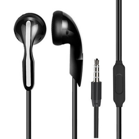 Auriculares estéreo de 3,5 MM para música, cascos con cable y Control de graves, con micrófono, para Samsung, teléfono Xiaomi, ordenador ► Foto 1/6