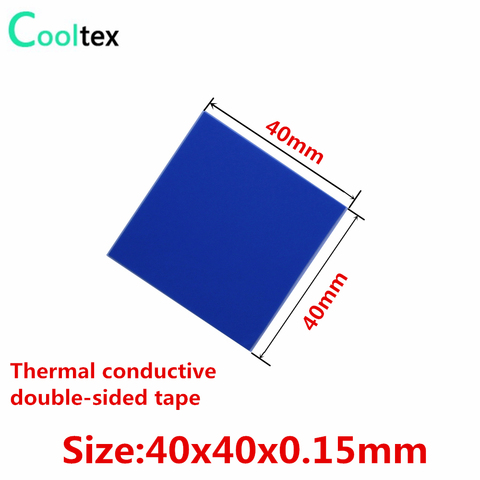 Cinta adhesiva conductora térmica de transferencia, cinta adhesiva de doble cara para disipador térmico electrónico, refrigeración Led, 40x40mm, 30 Uds. ► Foto 1/5