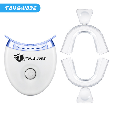 Mini lámpara blanqueamiento dental, 5 LED, luz blanqueadora, acelerador de baja sensibilidad a las encías dentales, blanqueamiento de dientes, luz LED de Cool Blue ► Foto 1/6