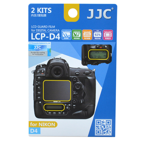 JJC 2 uds D4 D4s Protector LCD Protector de pantalla de película Cámara cubierta de la pantalla para Nikon ► Foto 1/6