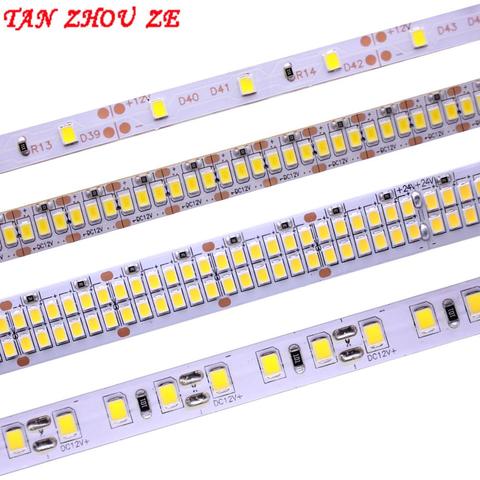2835 SMD tira LED 240 LEDs/m 5M 300/600/1200 Leds DC12V alta brillante LED cuerda Flexible cinta, lazo de luz blanco cálido/blanco frío ► Foto 1/5