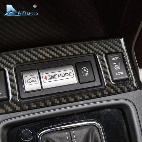 Airspeed-funda de botón de asiento de fibra de carbono, cubierta deportiva para Subaru Forester 2013, 2014, 2015, 2016, 1 unidad ► Foto 1/6