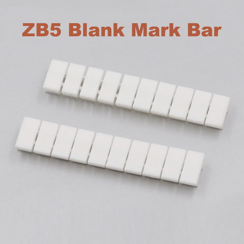 ZB5-tiras de marcador en blanco para UK-3N mbkb2.5, barra de terminales de carril Din, barra de marca, morsettiera, ZB-5, terminales de bornier, etiqueta de marcado ► Foto 1/1