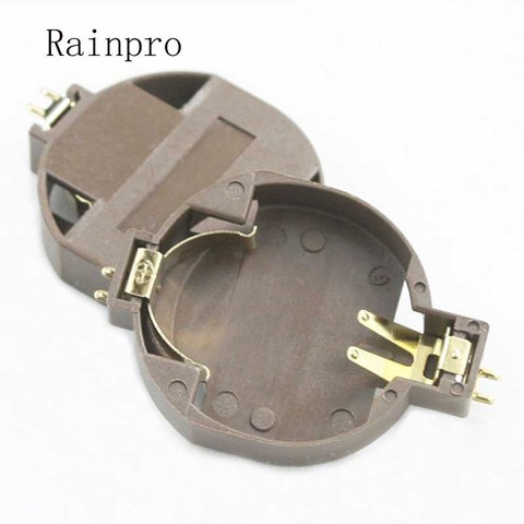 Rainpro 5 unids/lote BS-10 CR2032 3V Medio ambiente horizontal parche chapado en oro botón titular de la batería ► Foto 1/4