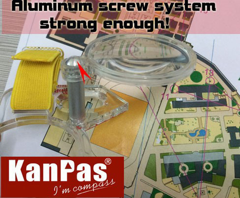 KANPAS orienteering brújula con lente de lupa para mapa, envío gratis, L-47 de orienteering equipment & orienteering products maker ► Foto 1/2