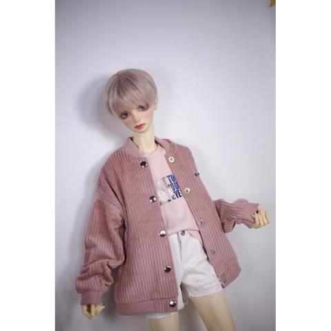 BJD Clothes-Chaqueta rosa para hombre, abrigo de 17 