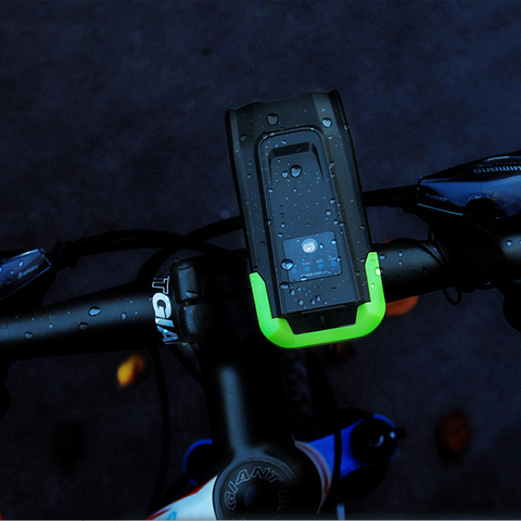 4000 mAh Luz de bicicleta impermeable con bocina USB recargable 800 lúmenes luz LED para bicicleta ciclismo lámpara frontal accesorios de bicicleta ► Foto 1/6
