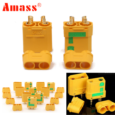 5 pares Amass XT90S XT90-S macho hembra Bullet Connector anti spark para RC DIY FPV Quadcopter motor sin escobillas ► Foto 1/6