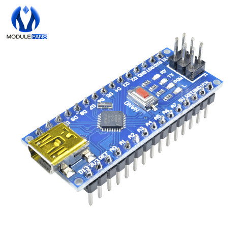 5 piezas CH340 G CH340G NANO V3.0 3,0 Atmega328 ATmega328P módulo Arduino 5V 16M Placa de controlador de Micro controlador USB Mini USB ► Foto 1/6