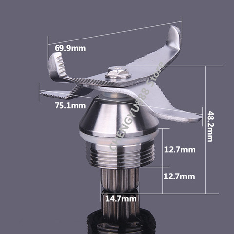 Cuchillo de licuadora de acero inoxidable, licuadora comercial para batidos, piezas de licuadora General, cuchillos para procesador de alimentos ► Foto 1/3