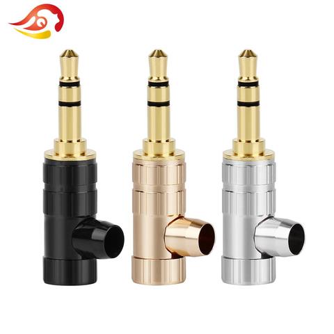 QYFANG 3,5mm estéreo 3 polos Audio Jack auricular macho adaptador de enchufe clavija para NW-WM1Z/A reproductor auriculares soldadura cable conector ► Foto 1/1