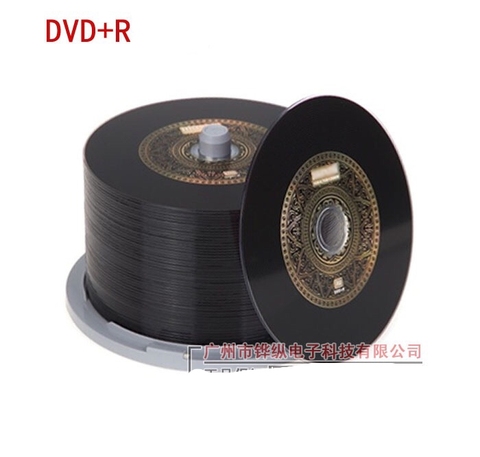 Venta al por mayor 10 discos 100% auténticos en blanco 4,7 GB 16X DVD + R discos negros dorados ► Foto 1/1