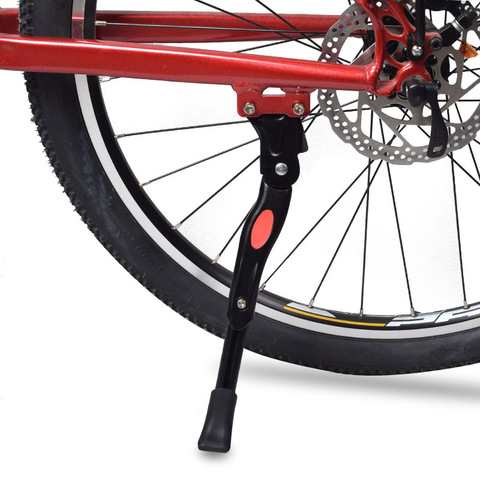 Soporte de aparcamiento ajustable para bicicleta de montaña, caballete de soporte lateral de dos agujeros, accesorios para bicicleta de montaña ► Foto 1/6