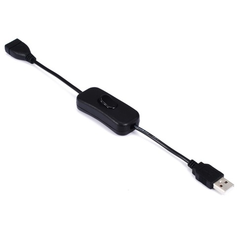 1 Uds Cable de alimentación USB interruptor extensión de macho a hembra Cable de alimentación con 303 interruptor de botón de Control de potencia ► Foto 1/5