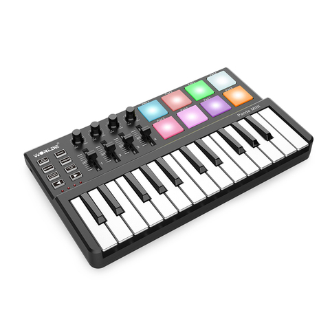 Alta calidad Worlde Panda Mini 25-Key USB teclado y tambor Pad MIDI controlador portátil ► Foto 1/1