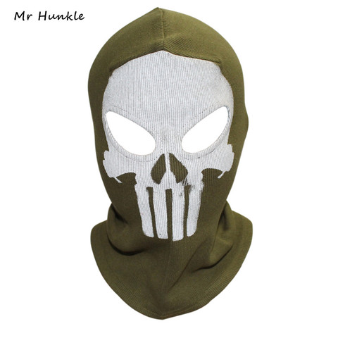 Señor Hunkle Cosplay traje de Balaclava sombreros Paintball juego de Halloween táctico Airsoft fantasma cráneo máscara de cara completa ► Foto 1/6