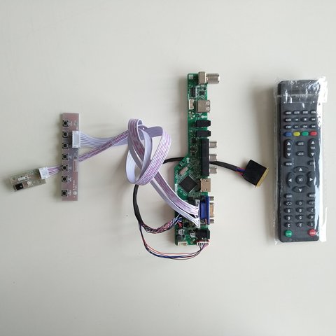 Kit para LP156WH2 VGA remoto 40pin LVDS LCD TV AV USB HDMI 1366X768 controlador LED Junta Panel de pantalla 15,6