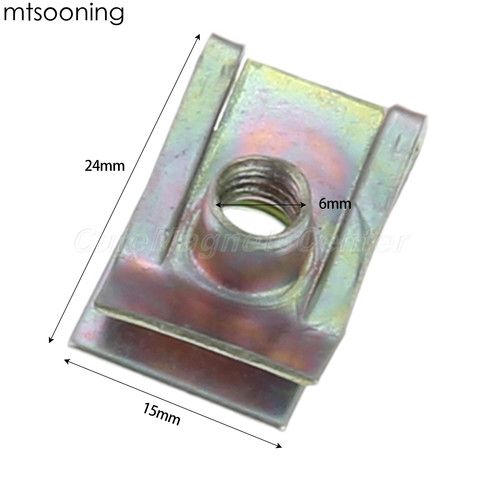 Mtsooning-abrazadera de montaje de Zinc para VW, 10 uds., 6mm, M6 ► Foto 1/6