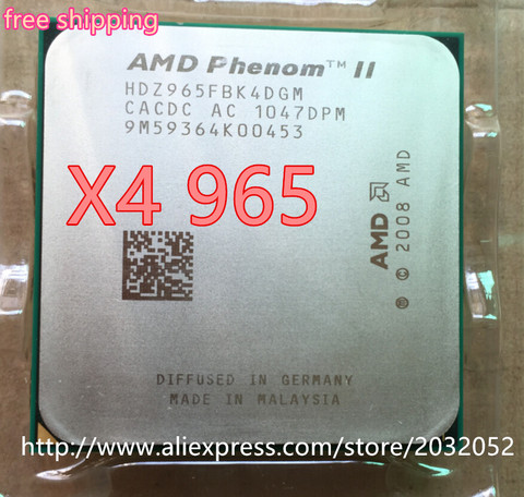PROCESADOR AMD Phenom II X4 965 (3,4 GHz 6MB L3 caché Socket AM3 cuatro-core piezas dispersas cpu x4 965 pueden funcionar ► Foto 1/1