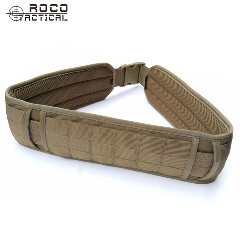 ROCOTACTICAL táctico Molle cintura cinturón caza táctico Molle batalla militar contra acolchado cinturón patrullero cinturilla táctica ► Foto 1/1