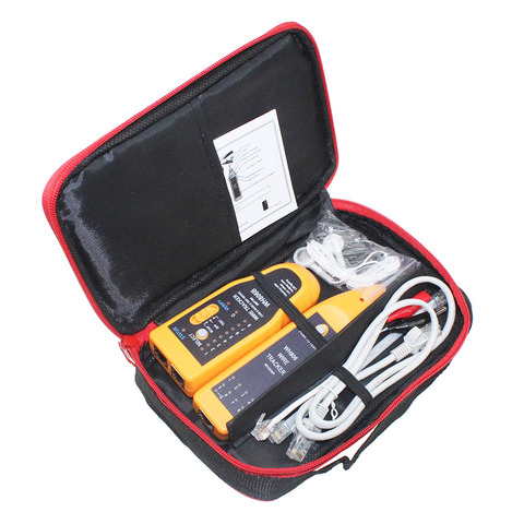 Paquete de venta al por menor WH806B rastreador de cables de red para Cat5 Cat5E Cat6 RJ45 RJ11 línea eléctrica prueba de búsqueda ► Foto 1/6
