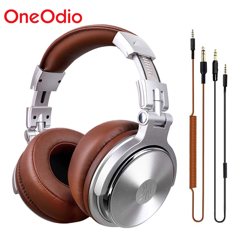 Oneodio-auriculares con cable para DJ, para estudio profesional, auriculares HiFi plegables con micrófono por encima de la oreja, para PC ► Foto 1/6