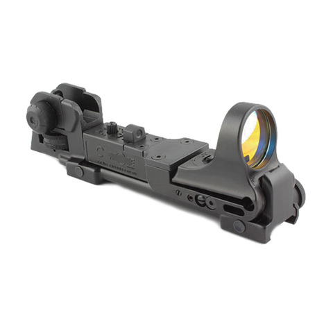 Táctico C-MORE punto rojo alcance con AR trasero mira de hierro Integral 20mm riel Picatinny montaje marcado versión negro ► Foto 1/1