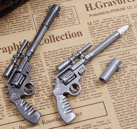 Roscoe-Bolígrafo de pistola fiveshooter, plumas kawaii, canetas, rollerball, suministros escolares, papelería ► Foto 1/1