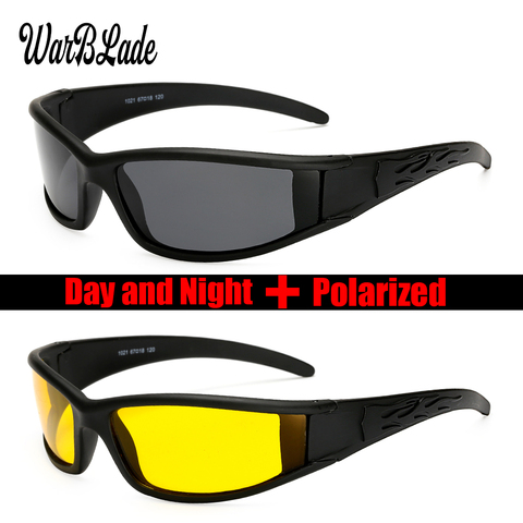 WarBLade hombres gafas polarizadas conductor gafas de visión nocturna Anti-glare polarizador gafas de sol polarizadas gafas de sol de conducción ► Foto 1/6