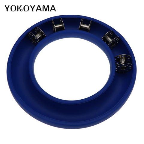 YOKOYAMA-caja de almacenamiento de bobinas de silicona, anillo de goma, caja de costura ligera compacta, contenedor de 2 colores opcional, 1 Uds. ► Foto 1/6