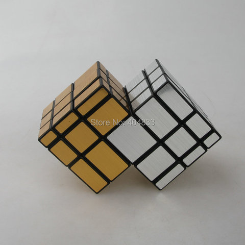 CubeTwist-Cubo de espejo Siamés, pegatina de Cubo mágico negro/plateado, giro, juguete educativo, Puzzle, envío directo, 2 uds. ► Foto 1/6